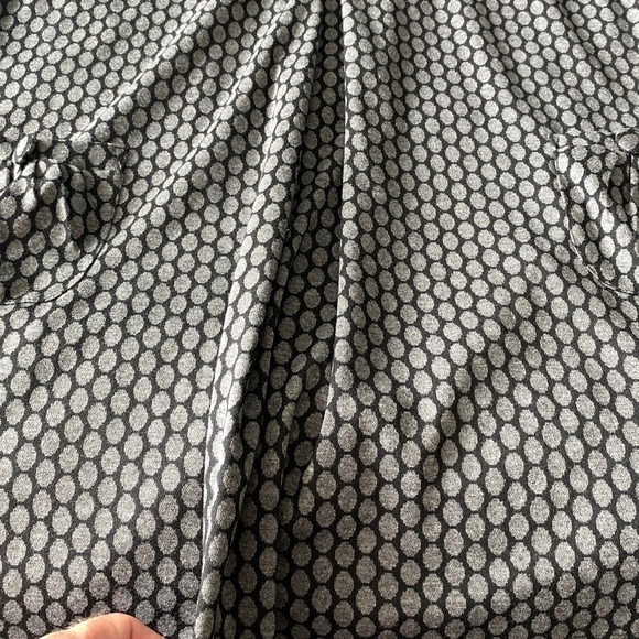 EnFocus‎ Women Charcoal Short Sleeve Oval Pattern Straight Shift Midi Dress 18W - Picture 9 of 14